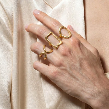 Gabriva - 18K vergoldetes Ring-Set Milano