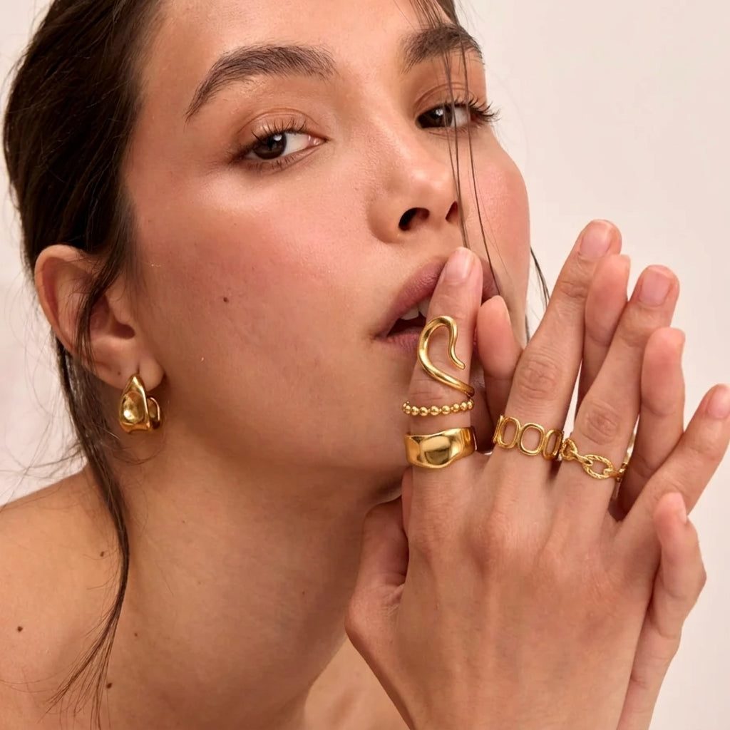 Gabriva - 18K vergoldetes Ring-Set Venezia