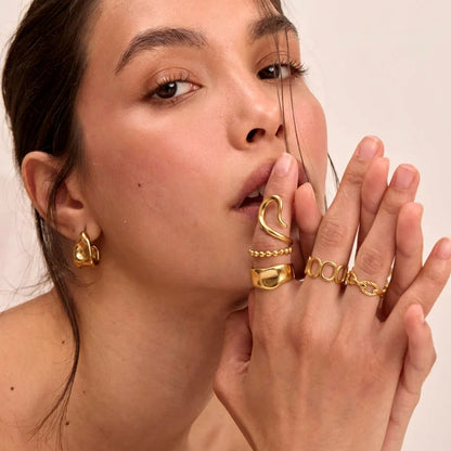 Gabriva - 18K vergoldetes Ring-Set Venezia