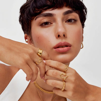 Gabriva - 18K vergoldetes Ring-Set Venezia
