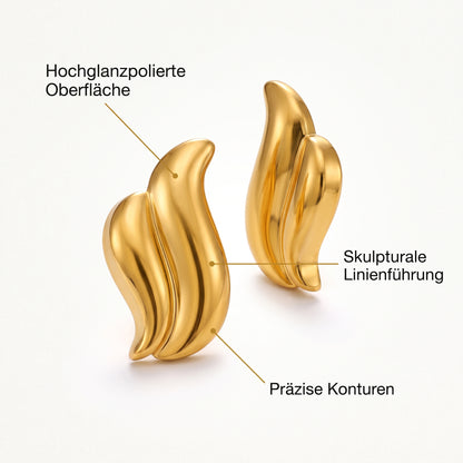 Gabriva - 18K vergoldete Flügel-Ohrstecker Aurelia