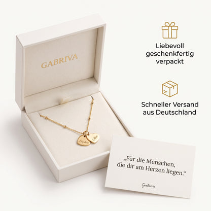 Gabriva - Personalisierte Herz-Namenskette