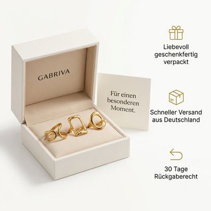 Gabriva - 18K vergoldetes Ring-Set Milano