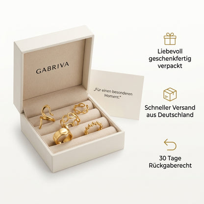 Gabriva - 18K vergoldetes Ring-Set Venezia